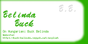 belinda buck business card